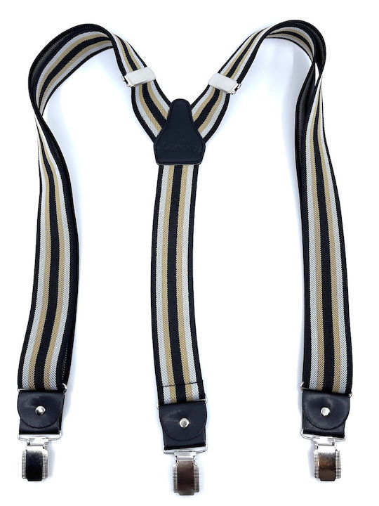 Legend Accessories Тиранти Отпечатани Black/beige
