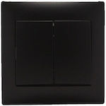 Stinel Wall Switch Two-Way Black