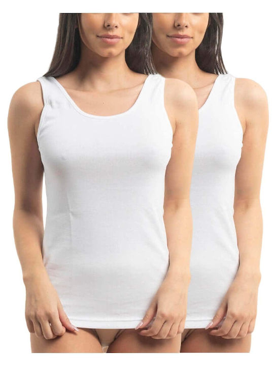 Tricouri pentru femei Albe 2Pack