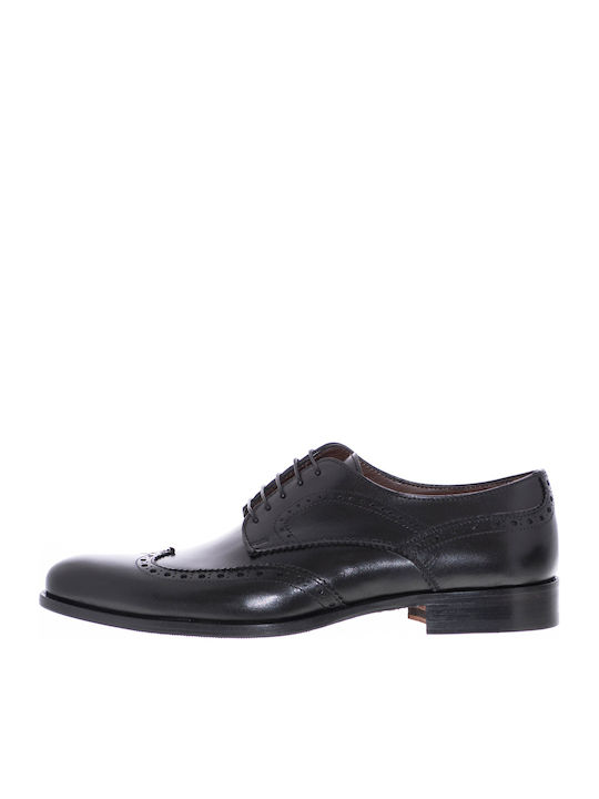 Philippe Lang Men's Leather Oxfords Black