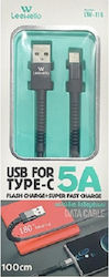 Leewello USB 2.0 USB-C männlich - USB-A 1m (LW-116) Leewello USB 2.0 USB-C männlich - USB-A 1m (LW-116)