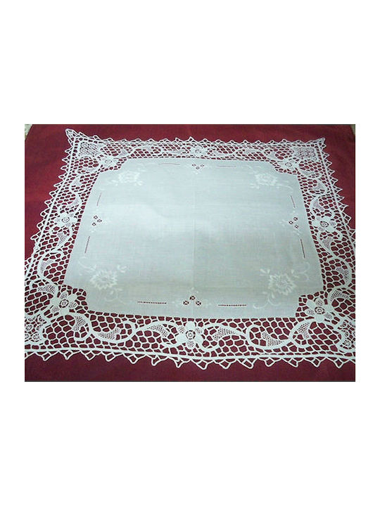 VS Home Checkered Knitted Set 4pcs White