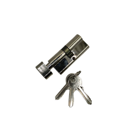 Microlink Zylinderschloss 70mm (35-35) mit Knauf Silber