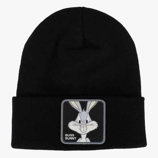 Beanie Unisex Σκούφος Πλεκτός σε Μαύρο χρώμα