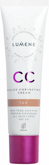 Lumene CC Cremă de Față de Zi cu SPF20 împotriva Roșeții 30ml