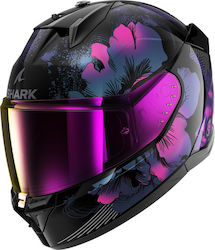 Shark D-skwal 3 Full Face Helmet ECE 22.06 1540gr Mayfer Black/Purple/Blue