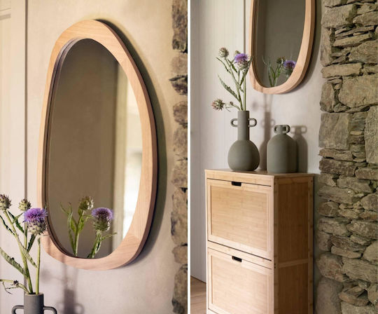 Andrea House AX73078 Καθρέπτης Ασύμμετρος Μπεζ 80x50cm Andrea House AX73078 Καθρέπτης Ασύμμετρος Μπεζ 80x50cm