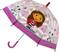 Undercover Gabbys Dollhouse Kinderregenschirm Rosa 70cm