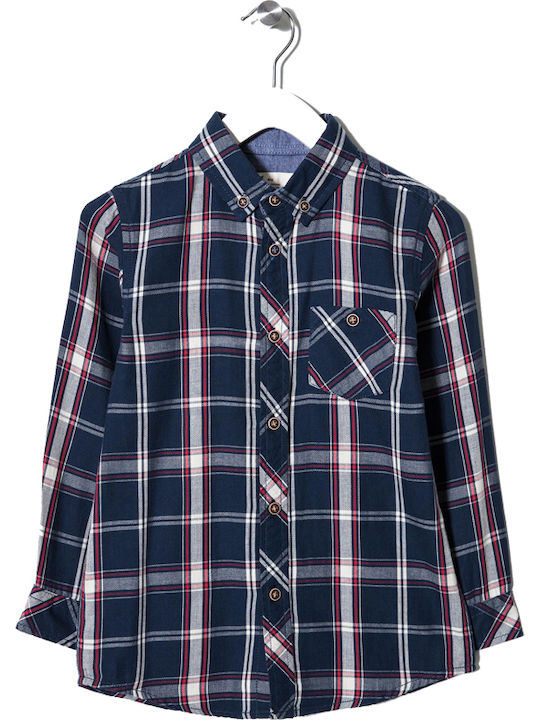 Zippy Kids Checked Shirt Navy Blue