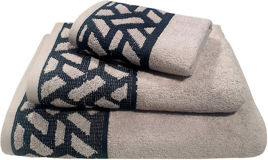 Le Blanc Handtuch Mykonos 30x50εκ. Gray Gewicht 550gr/m²