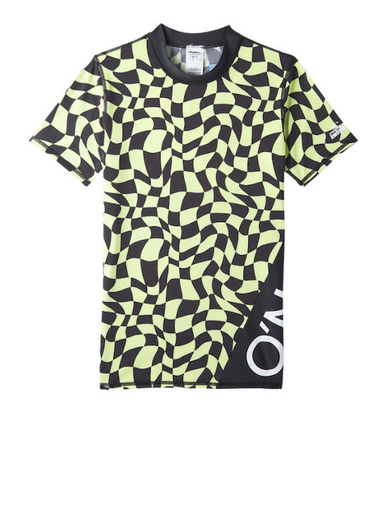 O'Neill Skin Kinder Badeanzug Rashguard Sunny Lime