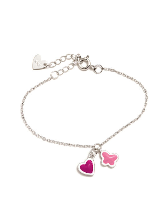 Agatha Ruiz De La Prada Kids Silver Bracelet with Heart for Girl