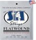 Sit Flat Wound Set of Electric Guitar Strings 12 - 52