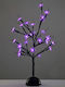 Christmas Decorative Illuminated Cherry Tree Natural Appearance 45cm IP20 Battery Purple