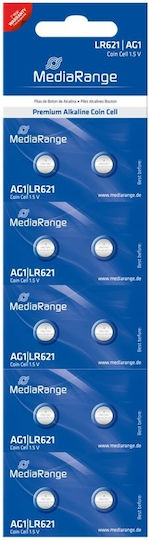 MediaRange Premium Alkaline Coin Cell AG1 Батерия LR60 1.5V 1бр