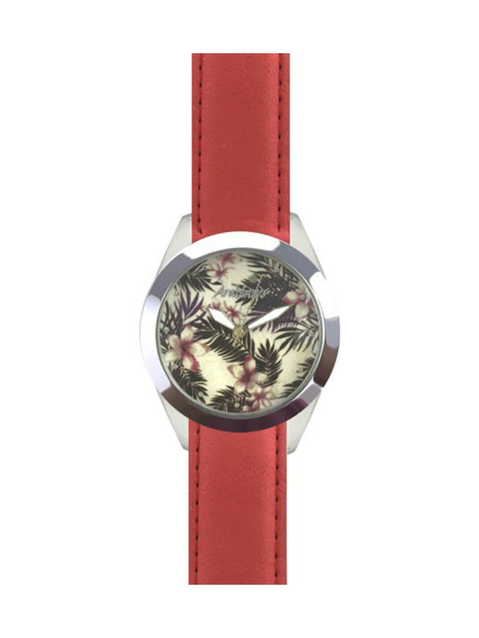 Arabians Men's Watch 38mm Battery with Red Leat...