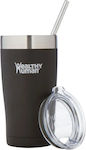 Healthy Human Cruiser Glas Thermosflasche Rostfreier Stahl BPA-frei Schwarz 591ml