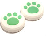Cat Paw Thumb Grips για Switch White/Light Green