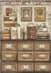 Stamperia A4 Rice Paper Decoupage 1pcs