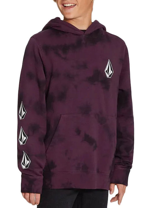 Volcom Kids Sweatshirt with Hood and Pocket Purple