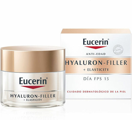 Eucerin Hyaluron Filler Cremă de Fata Hidratare de Zi cu Factor de Protecție Solară (SPF) 15 50ml