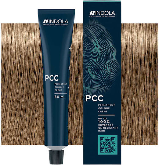 Indola Pcc Intense Coverage Βαφή Μαλλιών 8.0+ Ξανθό Ανοιχτό Έντονο Φυσικό 60ml