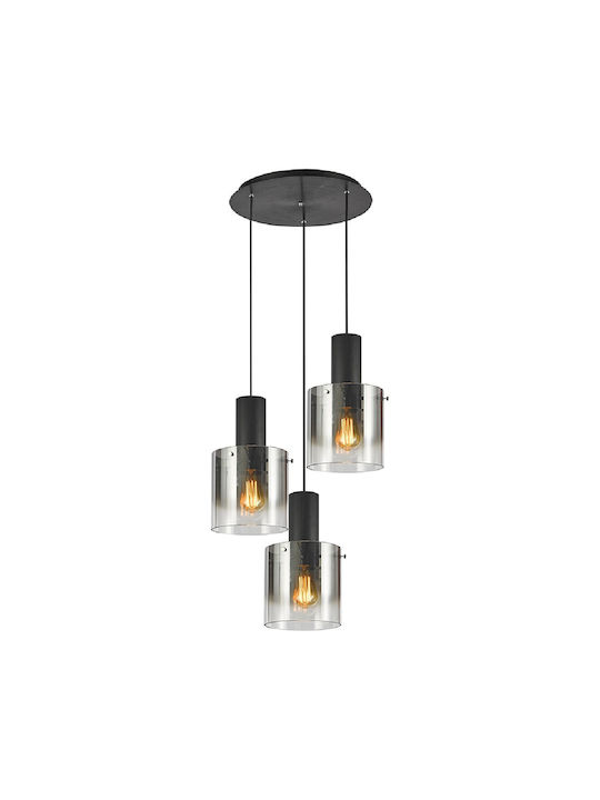 Sun Light Pendant Chandelier Black