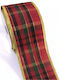 Fabi Weihnachtliche Farbband Stoff Rot 500x6.3cm 1Stück