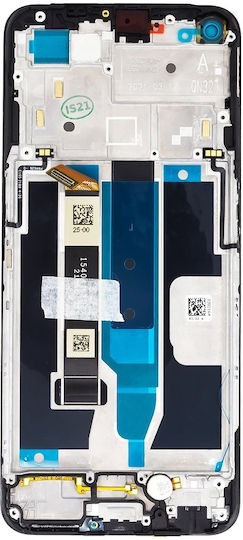 Οθόνη HQ mit Touch-Mechanismus und Rahmen für Realme 8 5G (Schwarz)