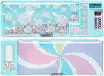 Yolo Metal Light Blue Pencil Case Retro with 2 Compartments