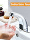 Sink Faucet with Photocell Sensor Silver