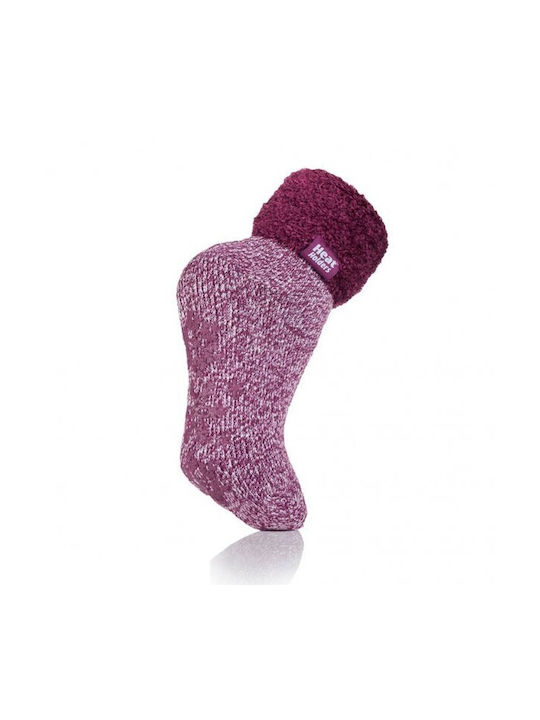 Heat Holders Damen Einfarbige Socken Lila 1Pack