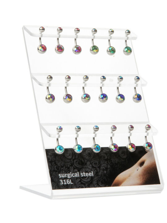 Ro-Ro Accessories Стомана Коремно Бутонче от Ст...