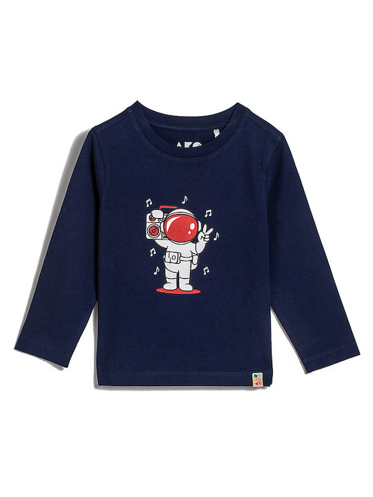 Ako Kids Blouse Long Sleeve Blue