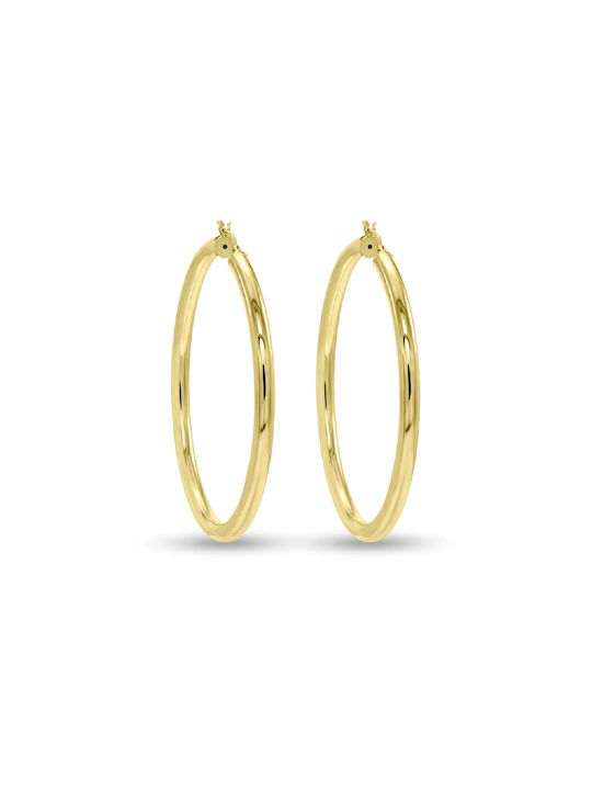 Earrings Hoops made of Silver Gold Plated