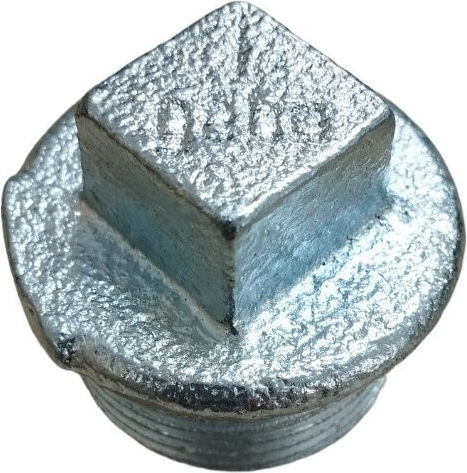 Gebo Male Cap Galvanized 1/2" 0115.0001