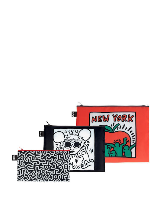Loqi Set Toiletry Bag Keith Haring