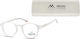 Montana Eyewear Reading Glasses +1.00 in Transparent color MR52D