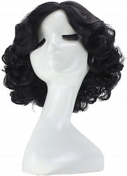 Perucă de Carnaval Curly Black