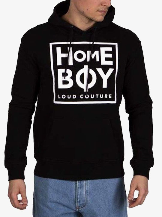 Homeboy Sweatshirt with Hood Black