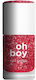 OhBoy Glitter Βερνίκι Νυχιών ΚΟΚΚΙΝΟ GLITTER
