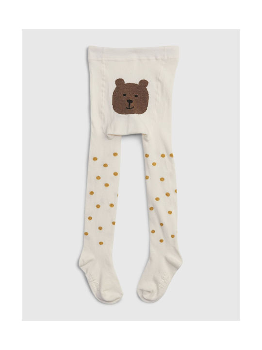 GAP Kinderstrumpfhose Polka Dot Weiß