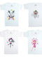 Onurel Kids' Set with Undershirts Short-sleeved White 4pcs