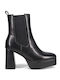 Women's Chelsea Ankle Boots with High Heel Black