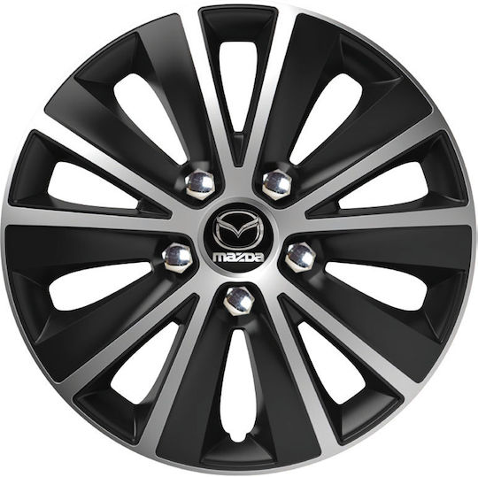 Versaco Set Capace De Roți Auto Rapide Nc Compatibilitate Mazda 4 Bucăți 14 Negru