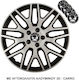 Versaco Set Capace De Roți Auto Dakar Compatibilitate Skoda 4 Bucăți 15 Negru/Argintiu
