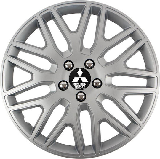 Versaco Set Capace De Roți Auto Dakar Compatibilitate Mitsubishi 4 Bucăți 14" Argintii