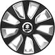 Versaco Car Hubcap Set Stratos Rc with Suzuki Emblem 14" 4pcs Black
