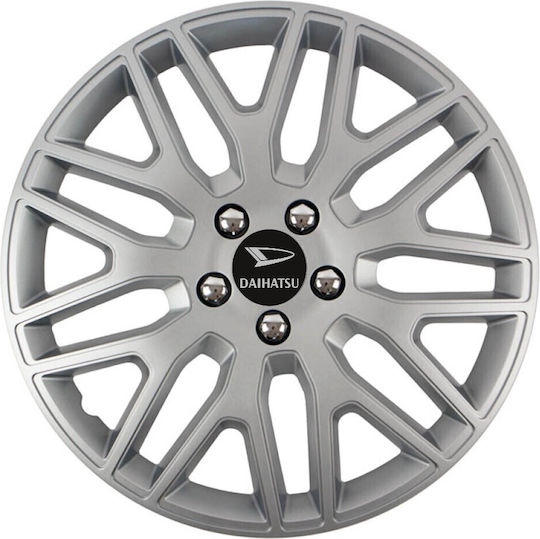 Versaco Car Hubcap Set Dakar with Daihatsu Emblem 13" 4pcs Silver