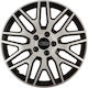 Versaco Car Hubcap Set Dakar with Ford Emblem 15" 4pcs Silver